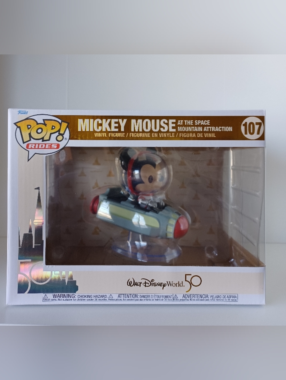 Disney World 50 Mickey Mouse At The Space Mountain Attraction 107 Funko Pop Toy